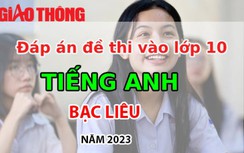 Đáp án môn Tiếng Anh tuyển sinh lớp 10 tỉnh Bạc Liêu năm 2023