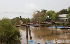 Bạc Liêu: Vướng mặt bằng 2 hộ dân, cầu Huyện Kệ thi công ì ạch