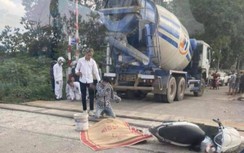 Xe bồn va chạm xe máy tại nút giao đường sắt, 1 phụ nữ tử vong