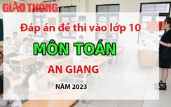 Đáp án đề thi tuyển sinh lớp 10 môn Toán An Giang năm 2023