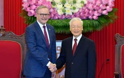 Tổng Bí thư, Chủ tịch nước và Chủ tịch Quốc hội tiếp Thủ tướng Australia