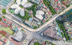 Ngắm cầu vượt chữ C đầu tiên ở Hà Nội từ trên cao