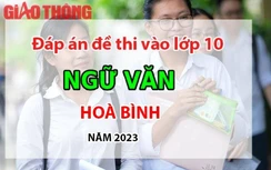 Đáp án đề thi tuyển sinh lớp 10 môn Ngữ văn Hòa Bình năm 2023
