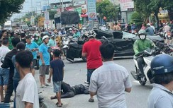 Ô tô tông hàng loạt phương tiện ở ngã ba, nhiều người bị thương