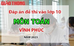 Đáp án đề thi tuyển sinh lớp 10 môn Toán Vĩnh Phúc năm 2023