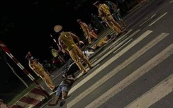 Nam thanh niên đâm trực diện CSGT tại chốt kiểm tra nồng độ cồn ở Vĩnh Phúc