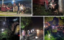 Tai nạn ở Vĩnh Phúc: Ô tô đâm liên hoàn, nhiều người bị thương