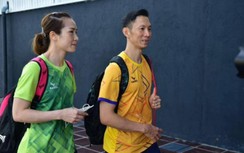 Vợ chồng Tiến Minh truyền cảm hứng tại ngày hội cầu lông Kamito