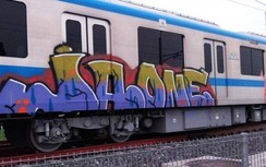 Nghi vấn 2 người nước ngoài vẽ bậy lên tàu metro số 1 ở TP.HCM