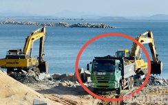 Xe chở có ngọn, nghi quá tải lộng hành trên quốc lộ qua Phú Yên