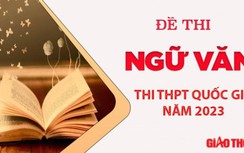 Đề thi môn Ngữ văn THPT Quốc gia năm 2023