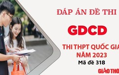 Gợi ý đáp án môn GDCD mã đề 318 tốt nghiệp THPT Quốc Gia 2023