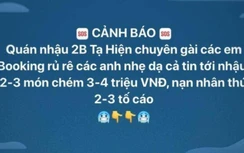 Xác minh thông tin quán ăn bị tố gí bill, "chặt chém" khách ở phố Tạ Hiện