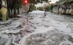 Nước suối nổi bọt tràn vào khu dân cư, phát hiện 2 lò mổ trái phép xả thải