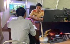 Xử lý tài xế xe Lexus 570 đi vào làn xe máy, xe thô sơ trên cầu Bến Thủy 1