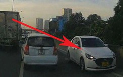 Xử phạt nữ tài xế lái ô tô đi ngược chiều trên đường Vành đai 3