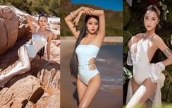 Thí sinh Miss World Vietnam khoe đường cong trước thềm chung kết