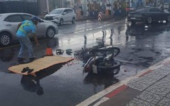 Người đàn ông tử vong dưới bánh xe container sau va chạm