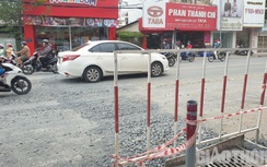 Đơn vị thi công cống thoát nước ở Cần Thơ viện lý do chậm trả lại mặt đường