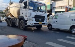 Phạt 238 triệu đồng tài xế và chủ xe chở bê tông quá tải