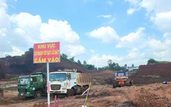 Chống sạt lở tại mỏ đất thi công cao tốc Phan Thiết - Dầu Giây