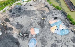 Hải Dương: Bãi tập kết than trái phép ngang nhiên hoạt động trong mùa lũ