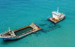 Lo ngại 10 xác tàu đắm dưới biển cản luồng hàng hải