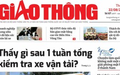 Tin mới nhất, hay nhất trên Báo Giao thông ngày 22/8/2023