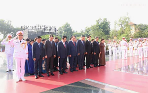 Lãnh đạo Đảng, Nhà nước tưởng niệm các Anh hùng liệt sĩ và viếng Chủ tịch Hồ Chí Minh