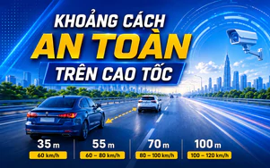 CSGT xử lý lỗi khoảng cách dịp 2/9: Bao nhiêu mét là đủ, làm gì khi xe khác chen vào?