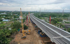 TP.HCM: Thi công nút giao nối Cần Giờ nối cao tốc Bến Lức - Long Thành