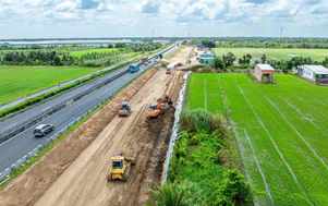 Toàn cảnh công trường mở rộng cao tốc TP.HCM - Mỹ Thuận sau 10 tháng khởi công