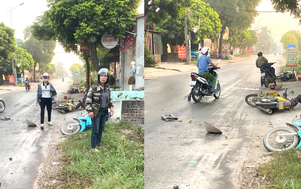 Tai nạn giao thông 23/10: Ô tô tông liên hoàn 3 xe máy, 3 người bị thương