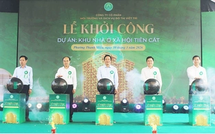 Phú Thọ: Khởi công dự án nhà ở xã hội Tiên Cát tại phường Thanh Miếu
