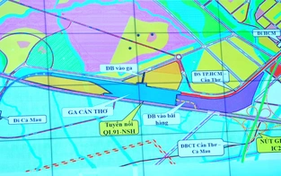 Đề xuất 10.000ha TOD dọc tuyến đường sắt TP.HCM - Cần Thơ - Cà Mau