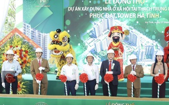 Khởi công dự án nhà ở xã hội quy mô 1.900 căn hộ ở Hà Tĩnh