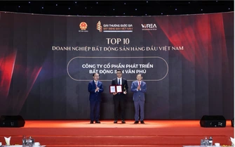Văn Phú được vinh danh Top 10 Doanh nghiệp bất động sản hàng đầu Việt Nam