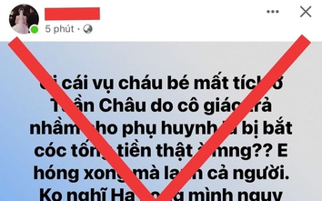 Thông tin bắt cóc trẻ em, đòi tiền chuộc ở Quảng Ninh là thất thiệt