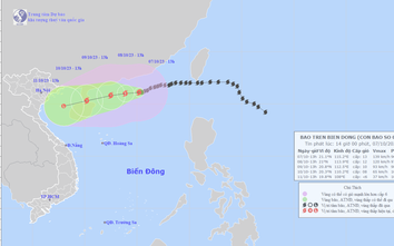 Tác động bão số 4, Biển Đông động mạnh, sóng lớn