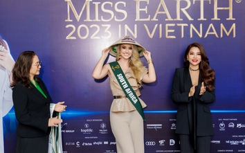 Dàn hoa hậu quốc tế tham gia Miss Earth 2023 hào hứng đội nón lá Việt Nam