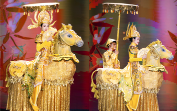 Đêm Bán kết Hoa hậu Hoàn vũ Việt Nam 2023: Thăng hoa, mãn nhãn màn thi Trang phục Dân tộc