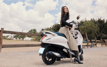 Nàng thơ mới của làng diễn viên Gen Z cuốn hút bên Yamaha Grande hybrid