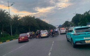 Công an điều tra vụ nhóm đi xe đạp gây rối, chửi bậy trên đường Võ Nguyên Giáp