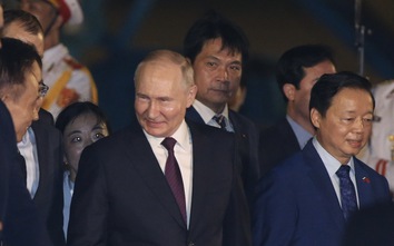 Những hình ảnh đầu tiên của Tổng thống Nga Vladimir Putin tại Hà Nội