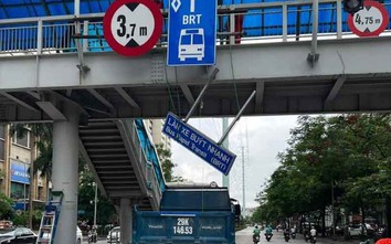 Có hay không chuyện dỡ biển báo, dừng hoạt động tuyến buýt nhanh BRT?