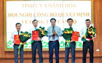 Khánh Hòa điều động, bổ nhiệm Phó giám đốc Sở Xây dựng và lãnh đạo sở ngành, địa phương