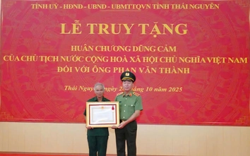 Thái Nguyên: Truy tặng Huân chương Dũng cảm cho người hy sinh cứu 3 cháu nhỏ đuối nước