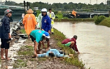 Sét đánh 2 người tử vong ở Cà Mau