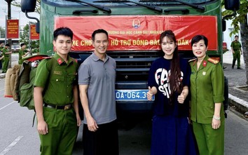 Lý Hải thực hiện chuyến xe 0 đồng, Hoàng Thùy lên đường cứu trợ vùng lũ