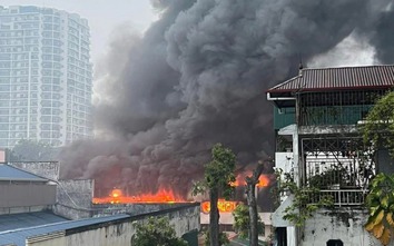 Cháy lớn tại Nhà máy Bia Hà Nội